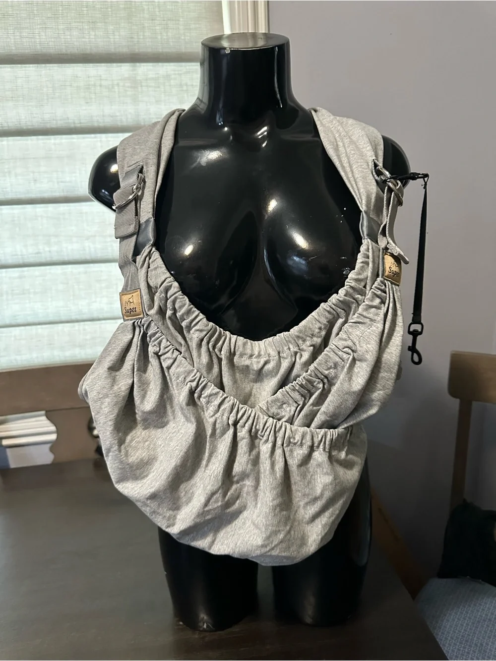 Gray Carrier Sling - Comfortable Hands-Free Carrier